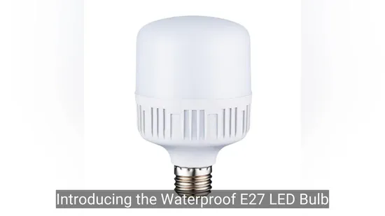 Bulbo LED E27 impermeable de eficiencia energética para cualquier espacio1