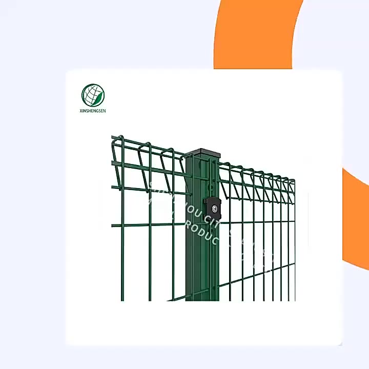 BRC Roll Top Fence Pagar Korea Security Fence Green1