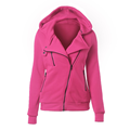 Long Sleeve Fitness Zip Up Jacket Gym Woman Thick Hooded Winter Fleece Coat Women1