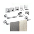 Matte Black Bathroom Hardware Set: Towel Bar, Rack, Coat Hooks, and Storage Rack1