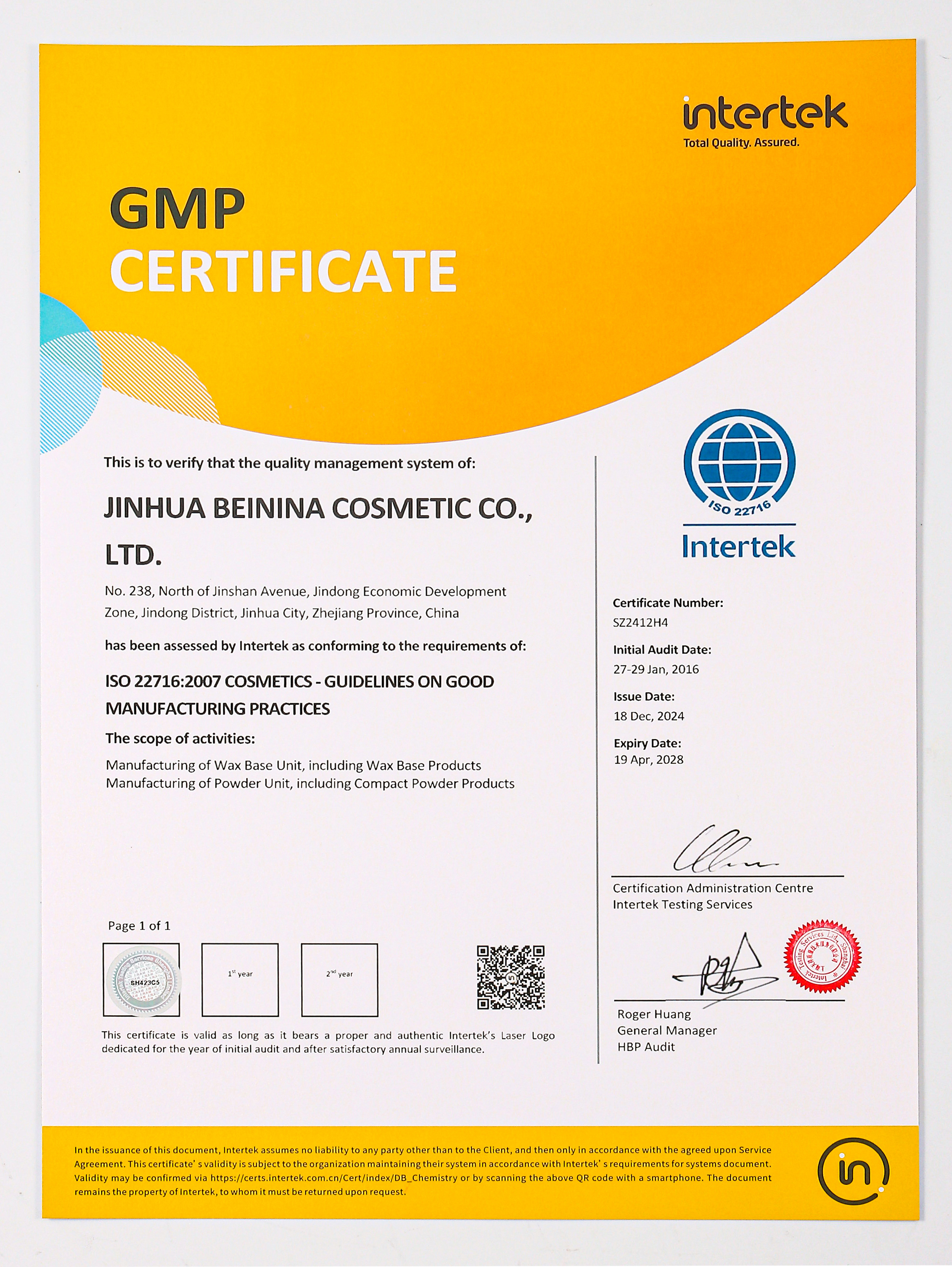 ISO 22716