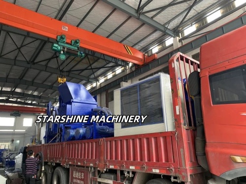 Lieferung von SSJ-600 Metall-Rasier-Shredder und Y83W-6300 Horizontales Brikettiermaschine