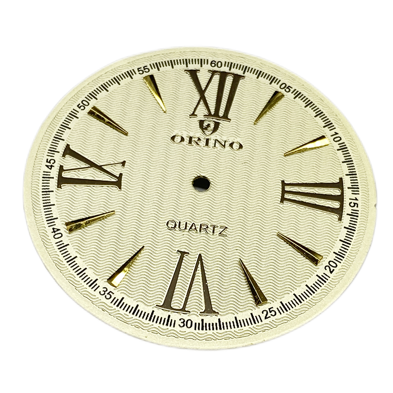 gold color watch dial 