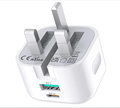 UK 20W USB C Fast Charger QC3.0 Dual Port Travel Wall Charger for iPhone 13/14/15 and Android1