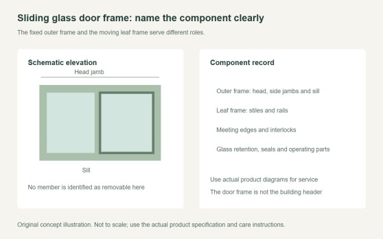 Sliding Glass Door Frame: Identify the Parts and Their Roles