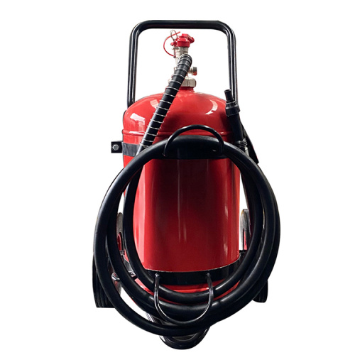 Trolley type dry powder fire extinguisher