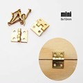 Solid Brass Box Rail Hinges: Decorative Hinges for Small Wooden Boxes1