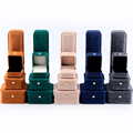 Hanhong Wholesale Custom Luxury Schmuck Verpackungsbox Armband Ohrringe Halskette Perlenschloss Samt Ring Juwely Box1