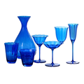 Luxury Vintage Flower Shape Red Wine Glasses & Champagne Coupe Glasses - Creative Home Bar Use1
