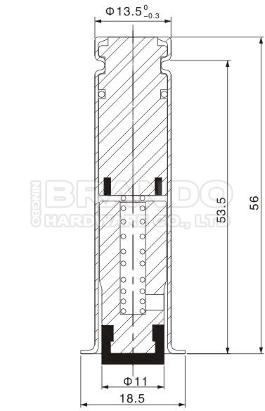 Dimensión principal de la versión anterior Kit de reparación de válvula de pulso tipo SBFEC