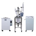 Double Layer Single Jacket Chemical Glass Reactor for Stirring, Dissolving, Mixing, Extraction, Synthesis, and Fermentation with Cooling Jacket1