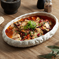 Custom Logo Restaurant Wedding Ceramic Dinnerware - VIP Room Food Curve Bowl Porcelain Deep Soup Plate with Lid for Hotel Banquet1