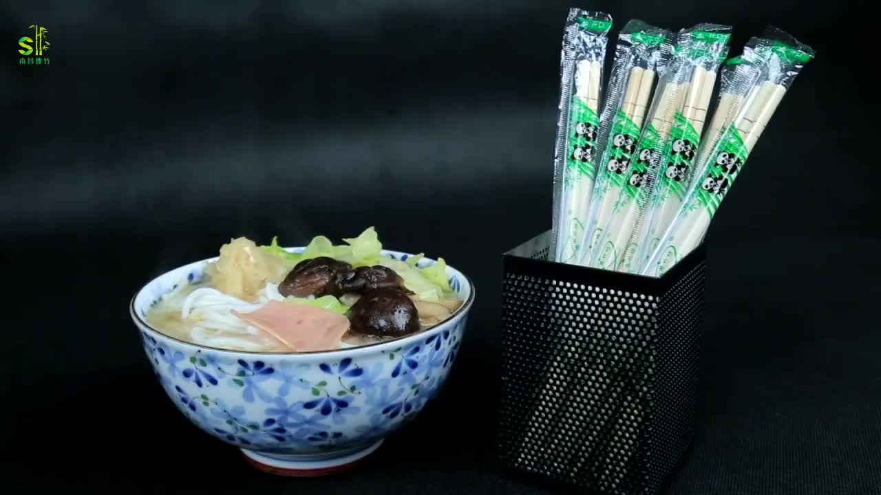 Disposable round bamboo chopsticks made by machine1