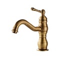 European Style Single Handle 360 Degree Swivel Spout Bathroom Faucet in Antique Bronze1