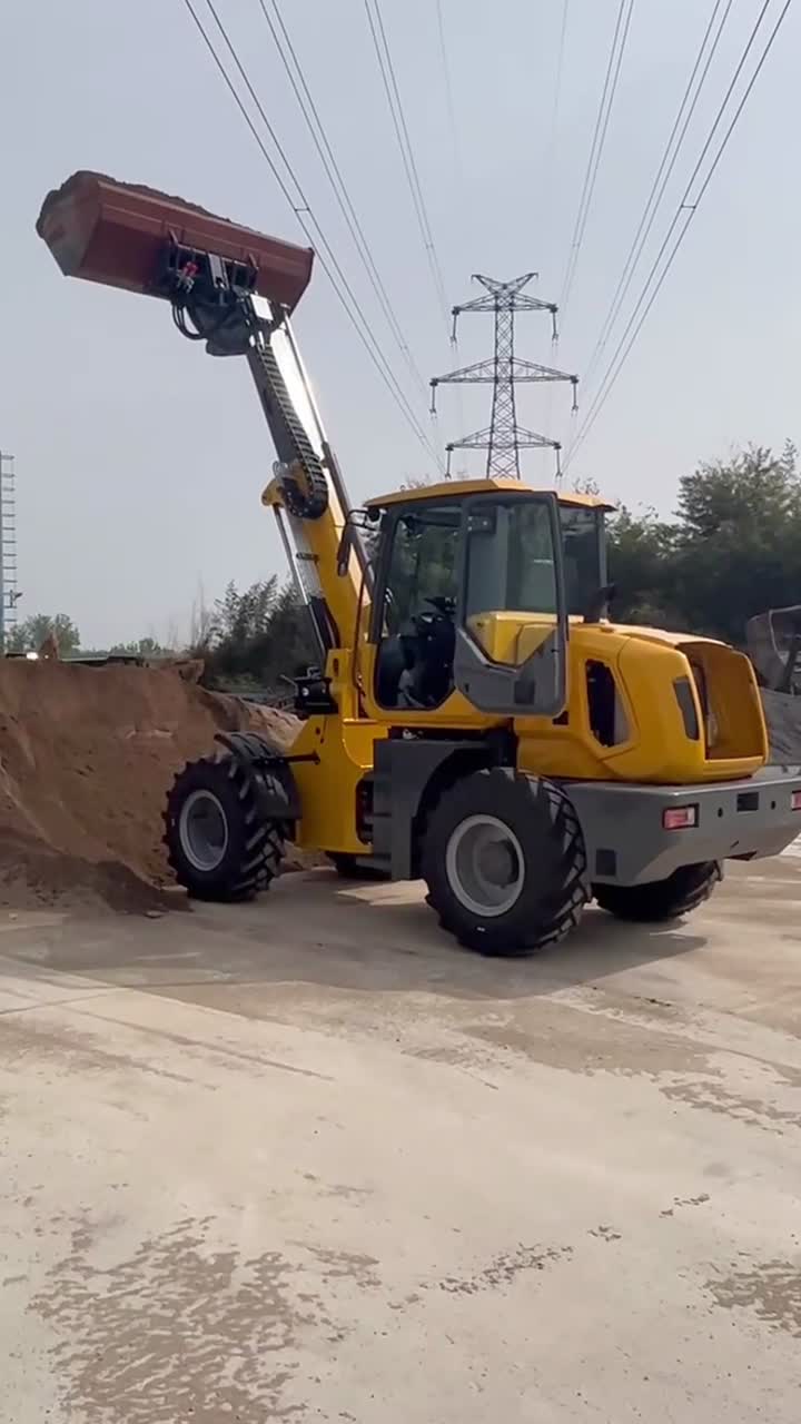 Small Wheel Loader With Telescopic Arm