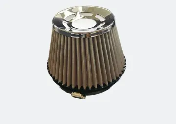 6inch Neck PU Bottom Car Air Filter with Stainless Steel1