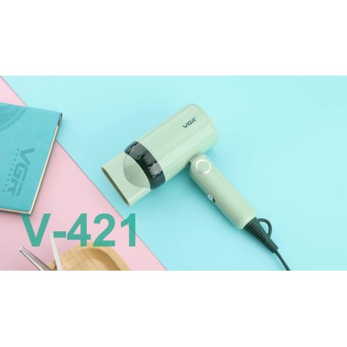 VGR V-421 Hot Selling 1200W Low Noise Professional Hair Dryer Foldable for Travel with Concentrator Nozzle1