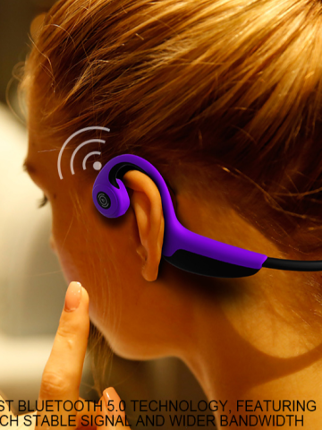 Z8 bone conduction headset wireless waterproof flexible light weight bone conduction headphones1