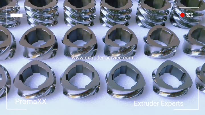 Elementos de tornillo extrusor ZSK 83-4N