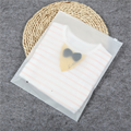Custom Printed Frosted Luxury CPE Zipper Bags for Clothing and Socks Packaging1