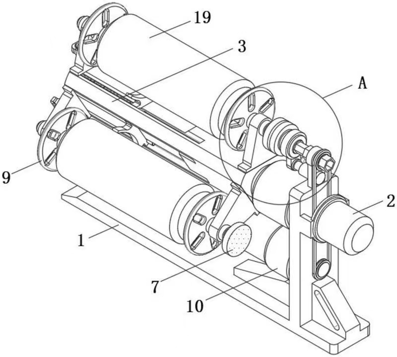 Multi-spindle unwinding mechanism for wet film coaters