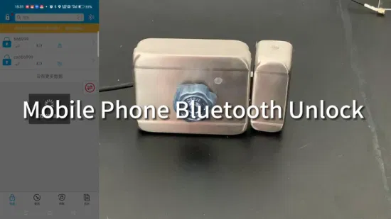 4G IoT管理ソリューションスマートキー管理Bluetooth関数MORTISE LATCH RIM BOLT LOCK1を使用した安価なセキュリティアップグレード