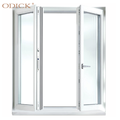 Superior brand white aluminum french casement double tempered glass windows and doors for house1