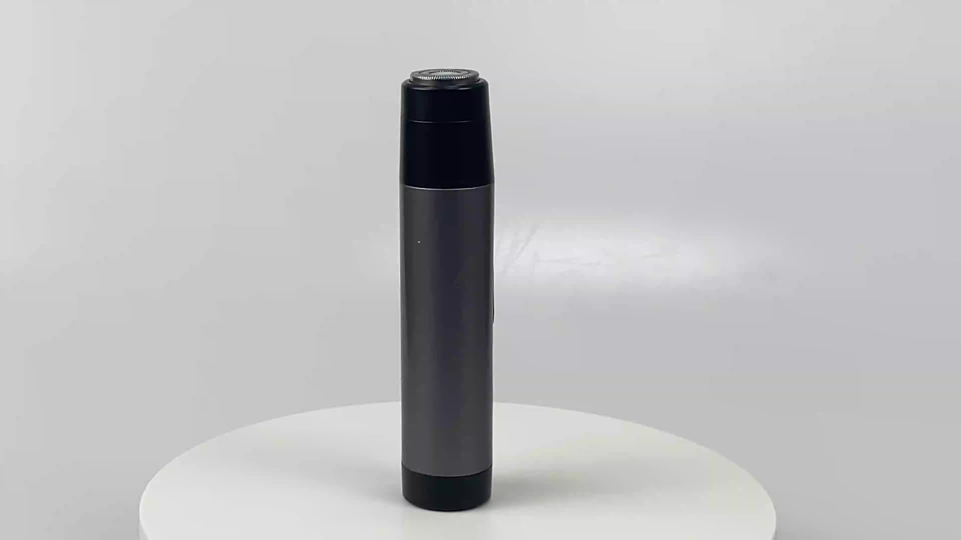 Originální profesionální černé rotační USB nabíjecí elektrické holicí strojecí holicí strojky Portable Travel Mini Shaver for Men1