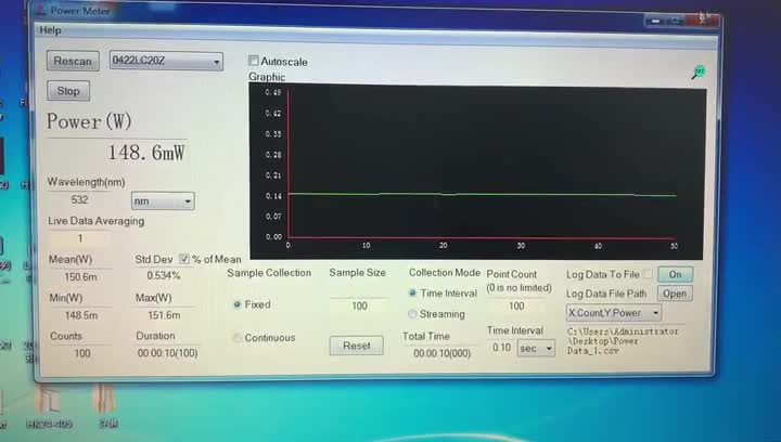 Thermopile Laser Power Meter für 100W