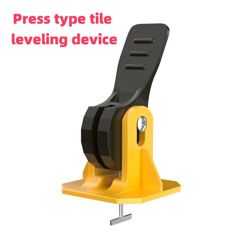 Tile laying press screed