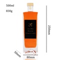 Empty  500ml 375ml 700ml Liquor Ice Decanter Spirit Brandy Gin Whiskey Tequila Vodka1