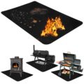 Dưới thảm nướng 60x40 &quot;Fireproof Waterprot Oil Pound BBQ Mat cho Outdoor/Indoar1