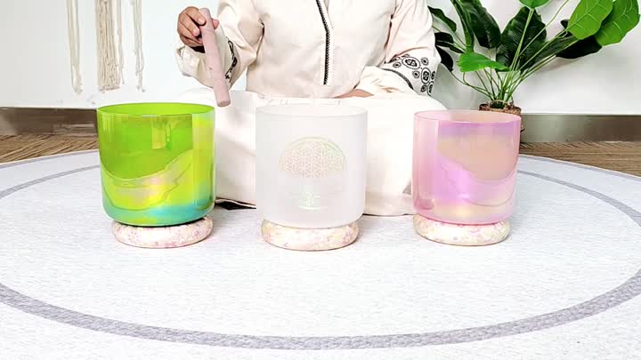 Clear Cosmic crystal singing bowl