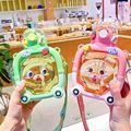 Cute Cartoon Bear Baby Water Bottle Straw Cup for Kids1