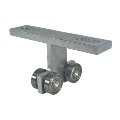 T-Typ-Kanal-Stahlaufhänger, Rollenrad, zusammenklappbare Wandtrennwände, Doppellagerrad, Laufkatze, Strebe, Laufkatze, Tür und Fenster1