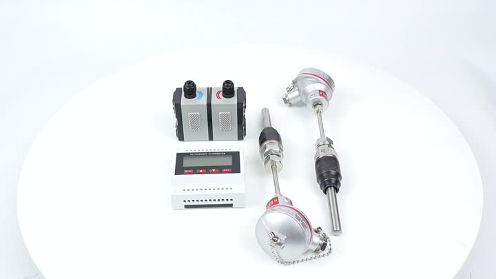 Modular clamp-on ultrasonic heat flowmeter