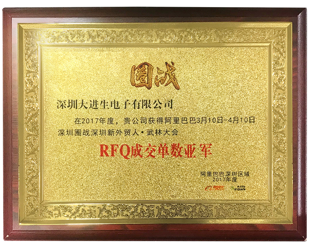 RFO成交单数亚军