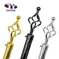 Jieying Extendable Iron Curtain Rod Set - Metal Wrought Curtain Poles and Brackets1