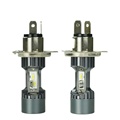 H4 Ba20d Silver Cob 4led Motorcycle Headlight Bulbs 6000k High Low Beam Moto Led Scooter Accessories Fog Lamp Led Light Bulb1