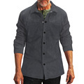 2025 Spring and Autumn Men's Corduroy Long Sleeve Casual Shirt with Pocket1