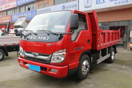 Foton 4X2 115HP 3.5m Trak Sampah 3.7-5cbm Tipper Kenderaan untuk Pembinaan Bandar1