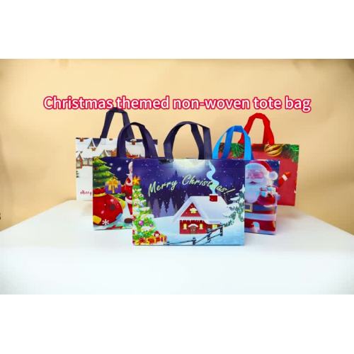 ক্রিসমাস থিমযুক্ত অ বোনা টোট ব্যাগ