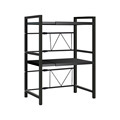 2-Layer Telescopic Microwave Oven Rack - Carbon Steel Household Shelf1
