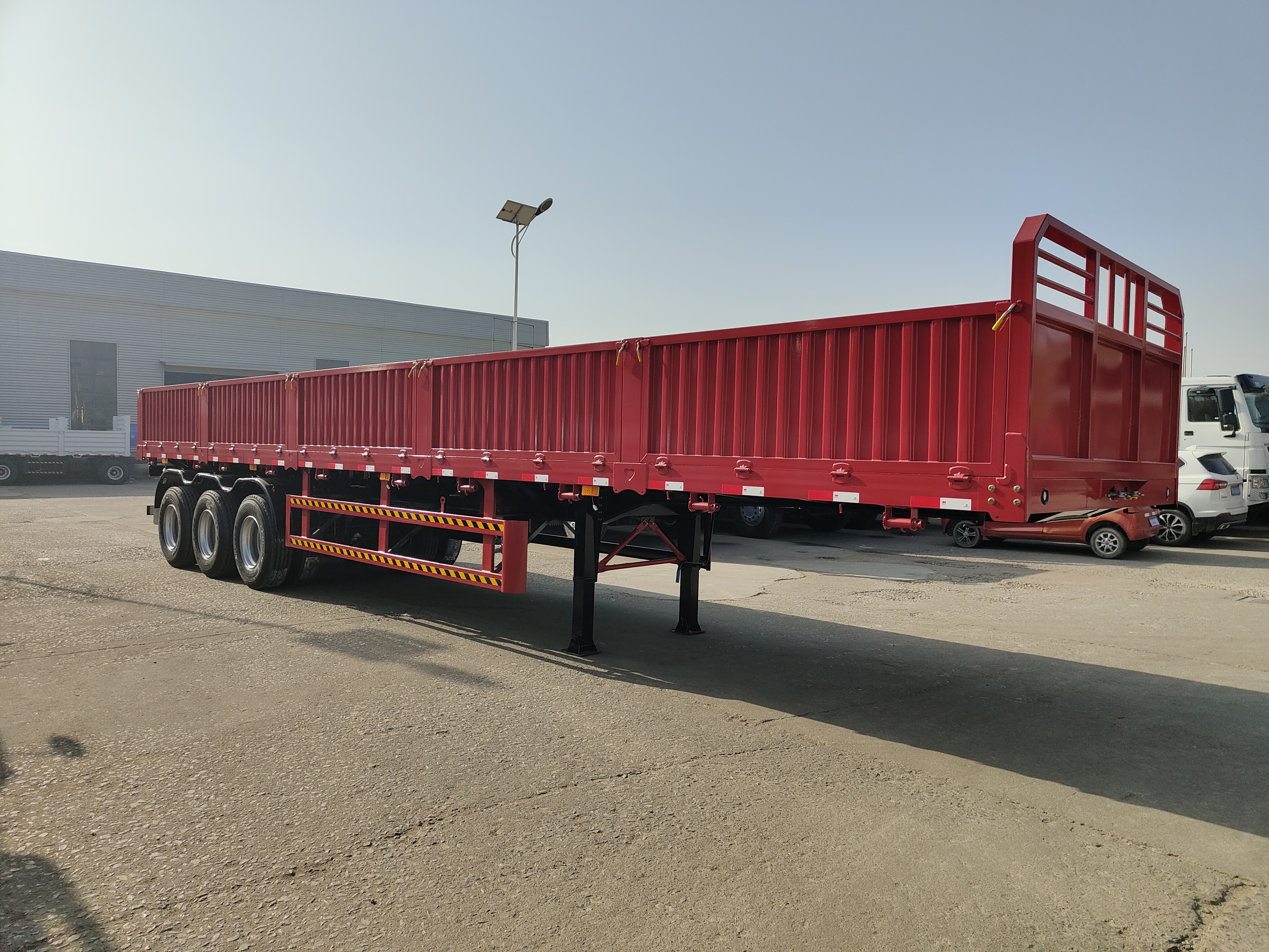  3 axles sidewall semi trailer