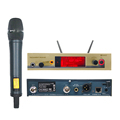 EW300 Professional Wireless Lapel Lavalier Microphone System with E835S Handheld UHF Microphone1