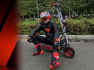 When the electric scooter can be faster than a car.