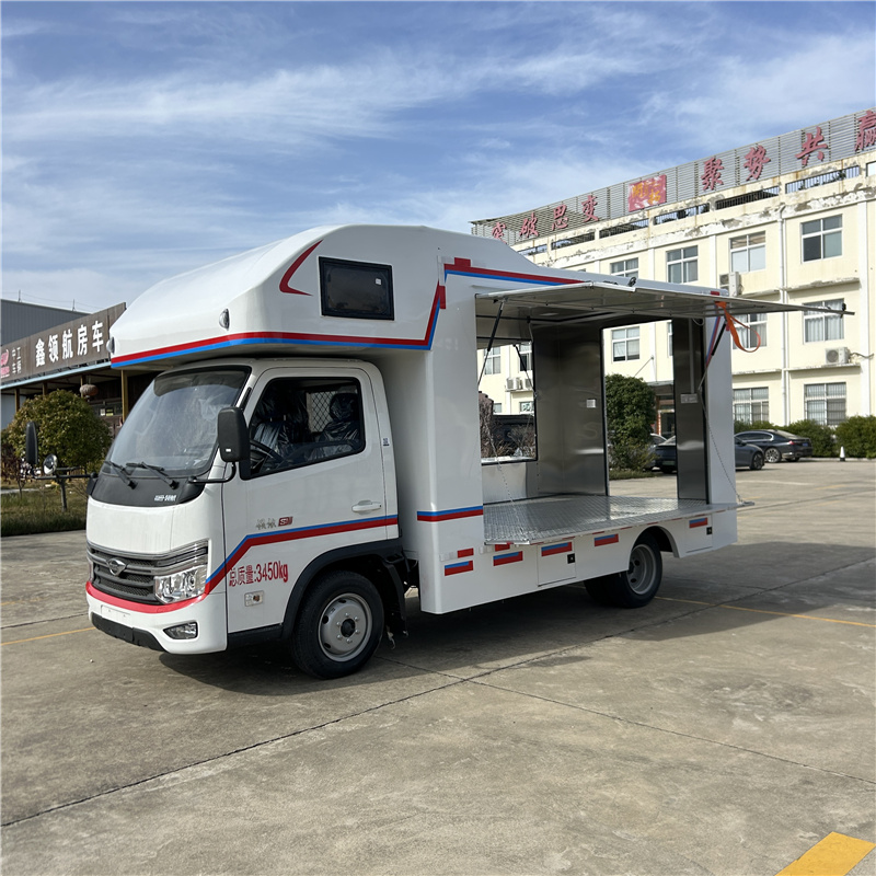 Food truck multifonctionnel avec vitrine