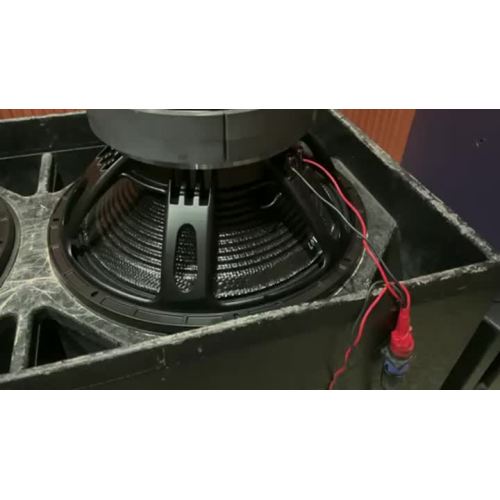 Prueba de subwoofer PA de 18 pulgadas con cono de fibra de carbono