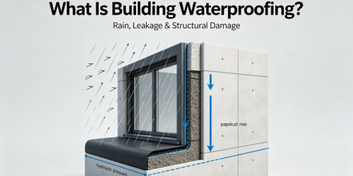 O que é impermeabilização de edifícios? A física da chuva, vazamento e danos estruturais