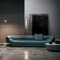Modern Green 3 Seat Pu Leather Fabric Couch Velvet Living Room Sectional Sofa1